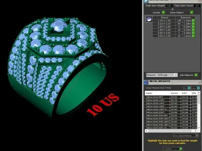 Luxury Men Rings Designs 4MR037 3D print model