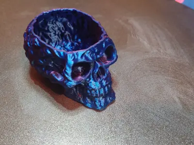 Skull for pen gadget holder 3D print model 3D print model