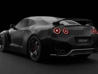 Nissan GTR R35 3D model 3D model