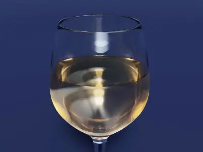 Drink Glass - White Wine 3D model