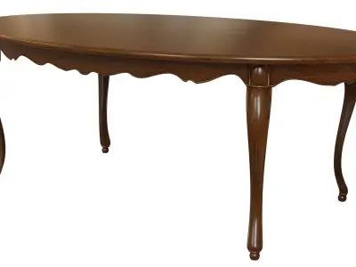 Classic wood table 2100 3D model