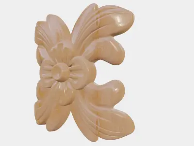 Flower Decor For Wood Carving 3D print model purchase