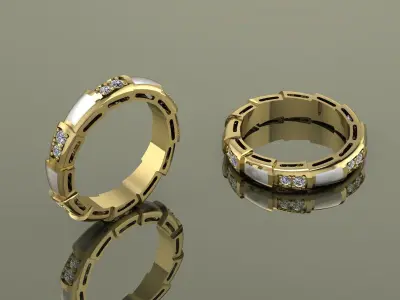 Bvlgari Ring serpenti viper 3D print model