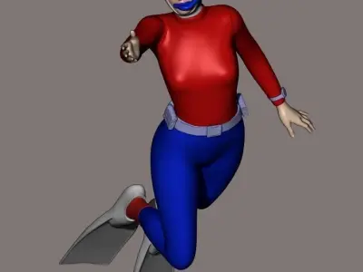 skin scuba 6 3D print model