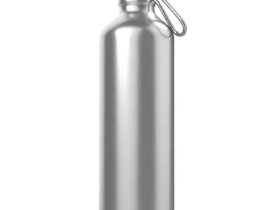 Aluminum Bottle Low-poly 3D model