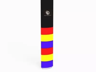 Multi Colored Designed Street Decoration 3D model