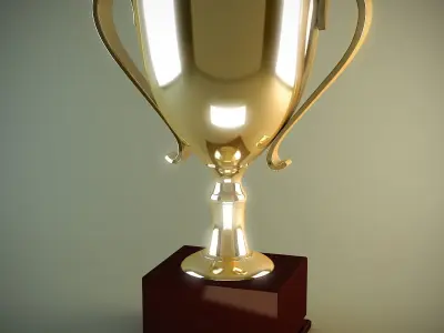 Trophy Cup Low-poly 3D model