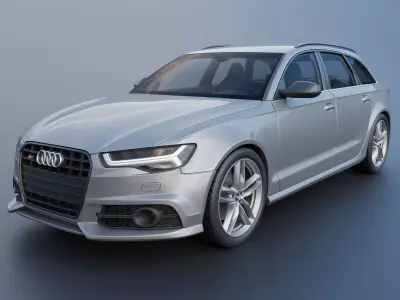 Audi S6 Avant 2016 3D print model