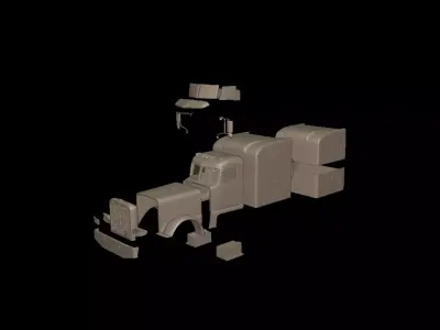 2020 PETERBILT 389 TRUCK 3D PRINT MODEL 3D print model