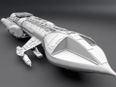 1999 Space Hawk Scale model   3D print model