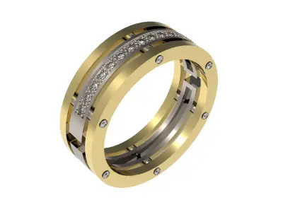Wedding ring N - 008 3D print model