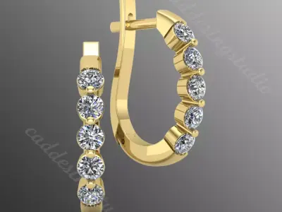 Earrings sm13 3D print model