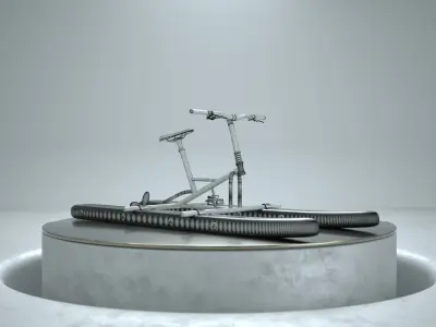 Water bike Low-poly 3D model