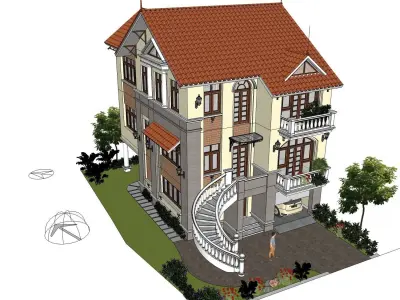 AQ Villa house 3D model