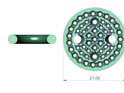 round necklace pomelatto 3D print model