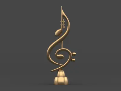 Music Notes 3D model