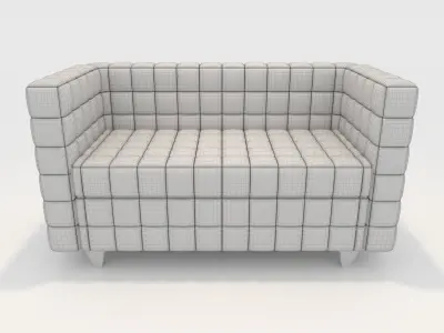 Sofa 2 Seater 10 3D model