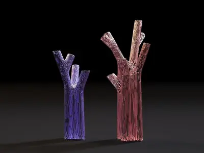 Vases in the form of coral for decoration 3D print model
