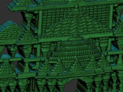 Ram Mandir 2d model 3D print model