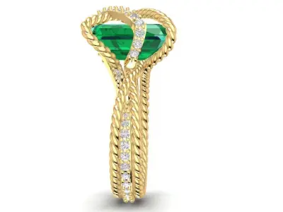 LUXURY DIAMOND RING 3078 3D print model
