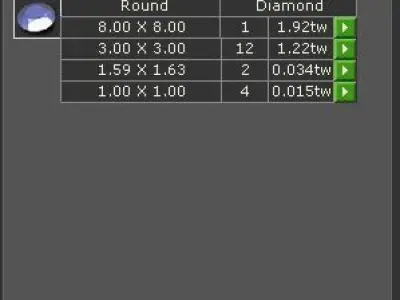 Engagement Ring With Round Diamond 3D model