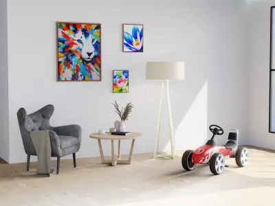 Kids Sport Car - Pedal 3D model