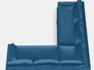 HYLTARP Cover for corner sofa 4-seat 1 3D model