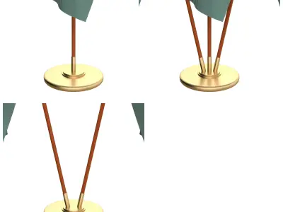 Delaware Flag Pack 3D model