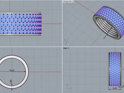 Wedding ring 8 3D print model