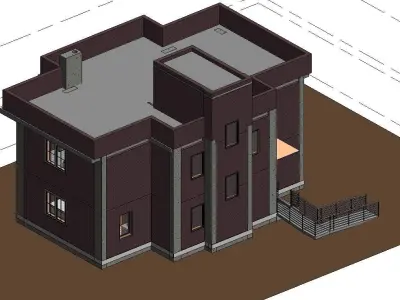 3 Storey House 3D model
