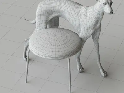 Best Friend Stools 3D model