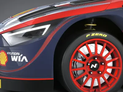 Hyundai i20 N WRC Rally1 2022 3D model