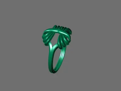 Women Ring Plain Ring Ready STL 3DM Models Womens Rings 3D print model 57
