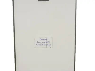 Picture Frame - Love and Live Low-poly 3D model