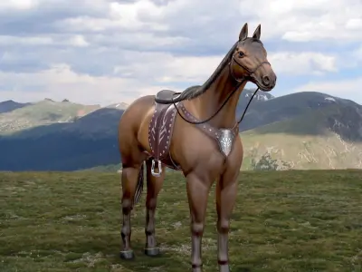 Spirit Horse  Low-poly 3D model
