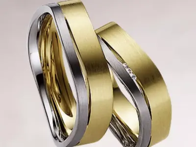 Wedding rings 014 3D print model