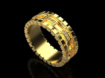 Wedding ring model 312 3D print model