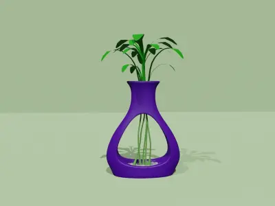 Empty Vases 01 - Modern Plant Vase - STL Printable 3D print model