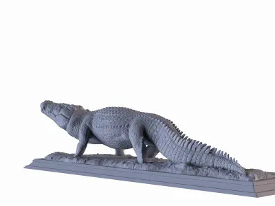 Crocodile Statue 3D print model