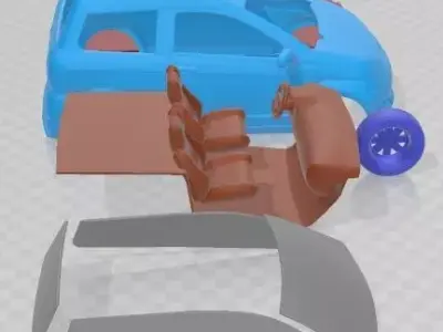 Aixam Crossover Premium 2014 Printable Car  3D print model