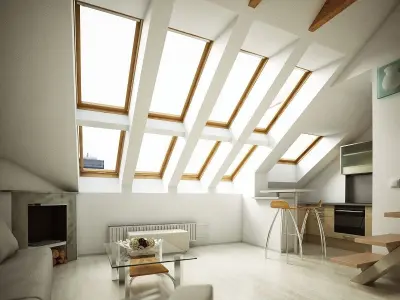 Realistic Loft Interior 3D model