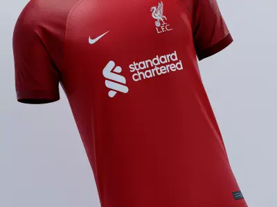 Nike Jersey Liverpool 2023 - CLO 3D 3D model