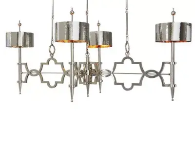 Quatrefoil Light Shaded Classic - Traditional Chandelier 3D model