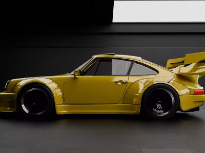 Porsche 930 RWB Custom Widebody  3D model