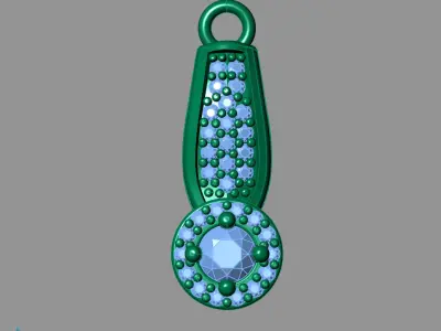 Women Pendants 3DM STL Pendant Renders Details 3D print model 3D print model