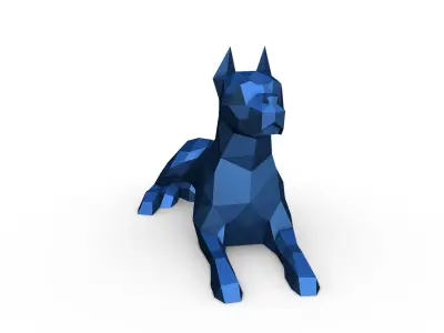 Boxer figure 3D print model
