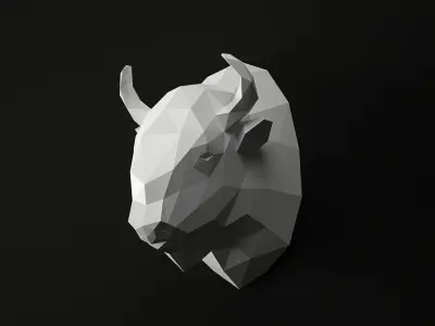 Low Poly Animal Heads SET 3 Low-poly 3D model