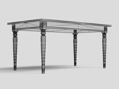 INGATORP Dining Table 3D model