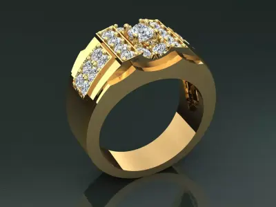 Ring Men D28 3D print model
