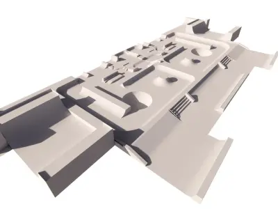 Skatepark-Skate Park PACK 3D model